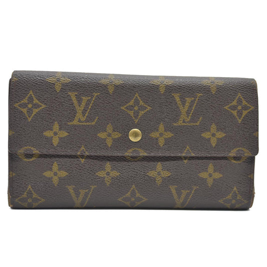 Louis Vuitton Monogram Porte Tresor International Trifold Long Wallet TH0928