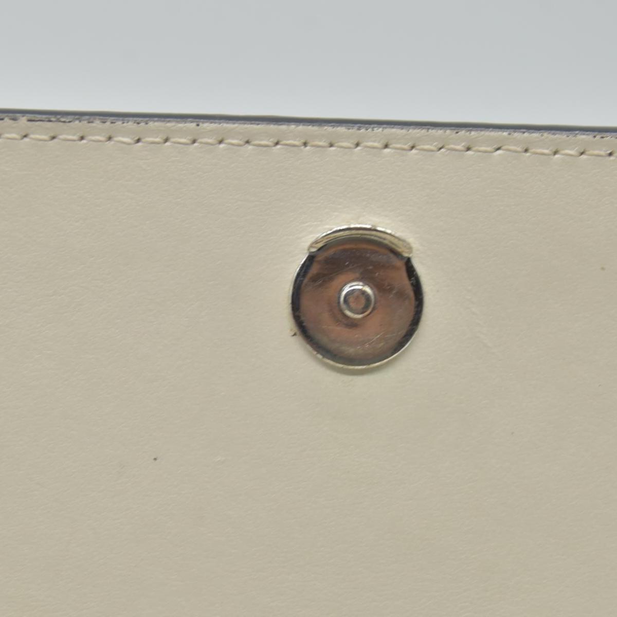 $1590 Christian Louboutin Paloma Clutch Cream Leather "Loubinthesky" Spiked Bag