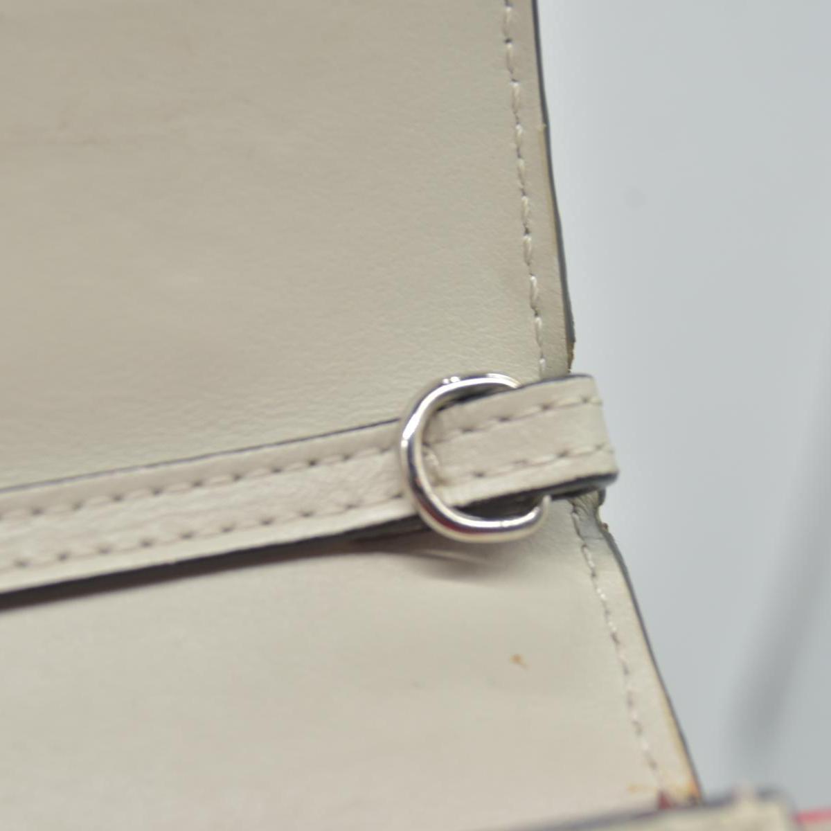 $1590 Christian Louboutin Paloma Clutch Cream Leather "Loubinthesky" Spiked Bag