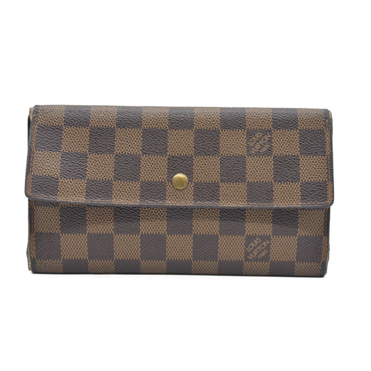 Louis Vuitton Damier Porte Tresor International Trifold Long Wallet TH0014