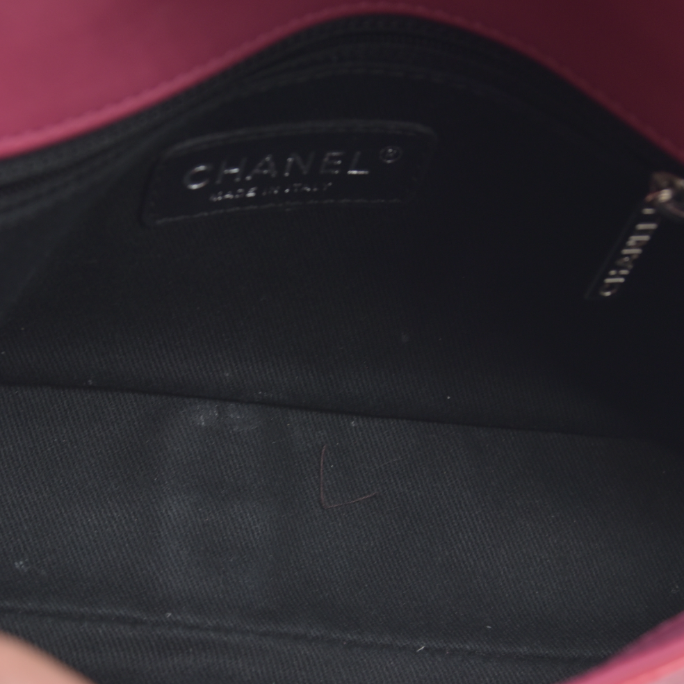 Chanel  Patent Quilted Large Coco Shine Flap Pink