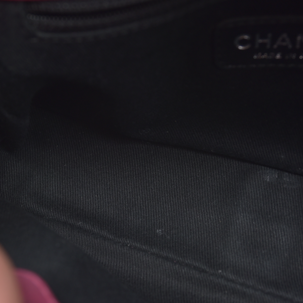 Chanel  Patent Quilted Large Coco Shine Flap Pink