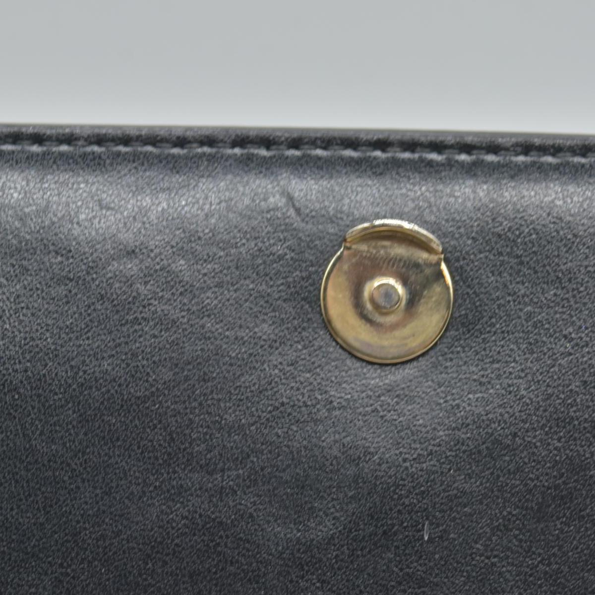 $1450 Christian Louboutin Grained Calfskin Spikes Loubinthesky Paloma Wallet On Chain Black Multimetal
