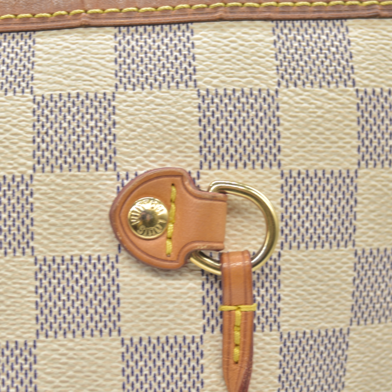 $2240 Louis Vuitton FL2156 2016 Damier Azur Rose Ballerine Neverfull GM
