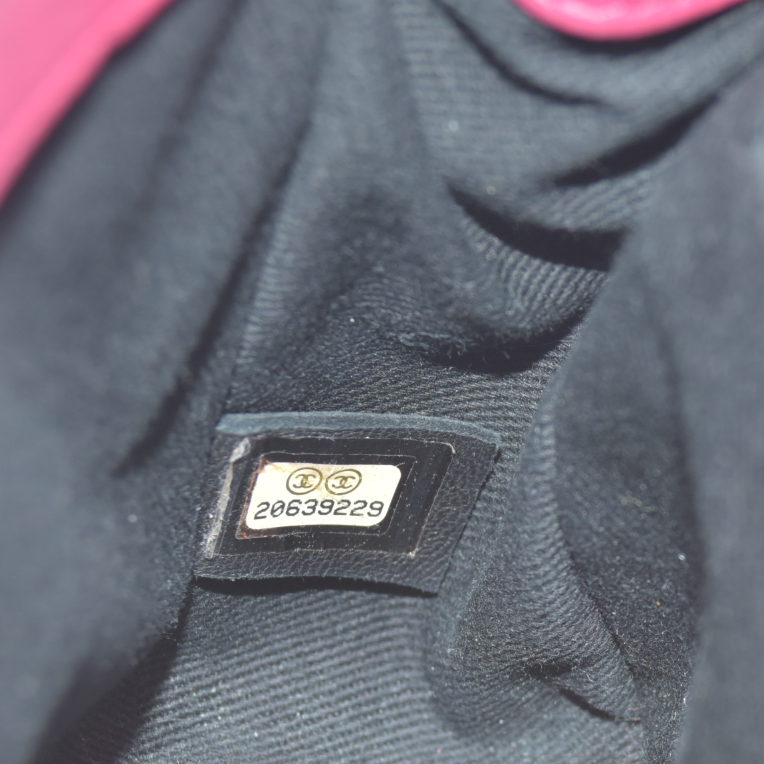 Chanel  Patent Quilted Large Coco Shine Flap Pink