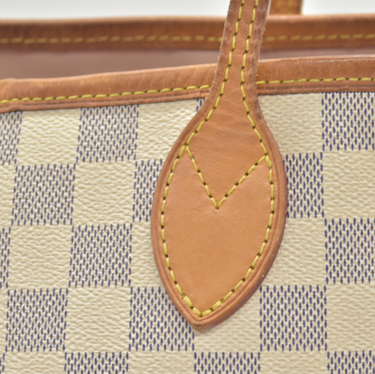 $2240 Louis Vuitton FL2156 2016 Damier Azur Rose Ballerine Neverfull GM