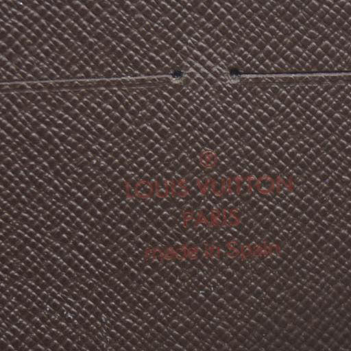Louis Vuitton Damier Zippy Zip Around Long Wallet Purse Brown CA1099