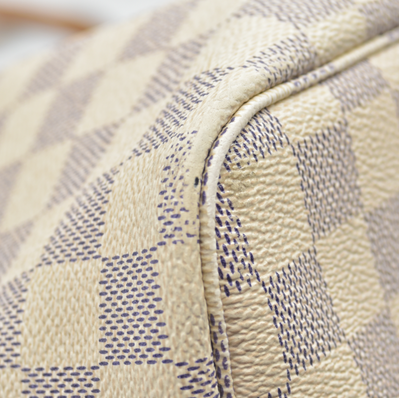$2240 Louis Vuitton FL2156 2016 Damier Azur Rose Ballerine Neverfull GM