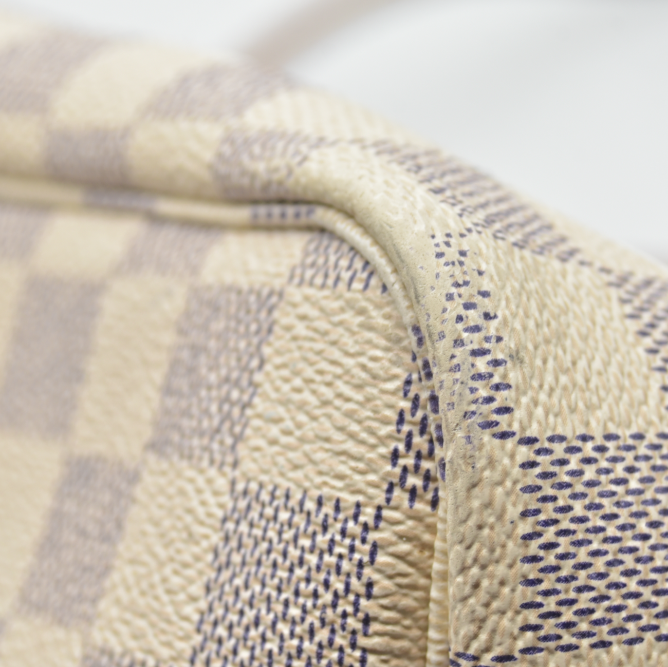 $2240 Louis Vuitton FL2156 2016 Damier Azur Rose Ballerine Neverfull GM