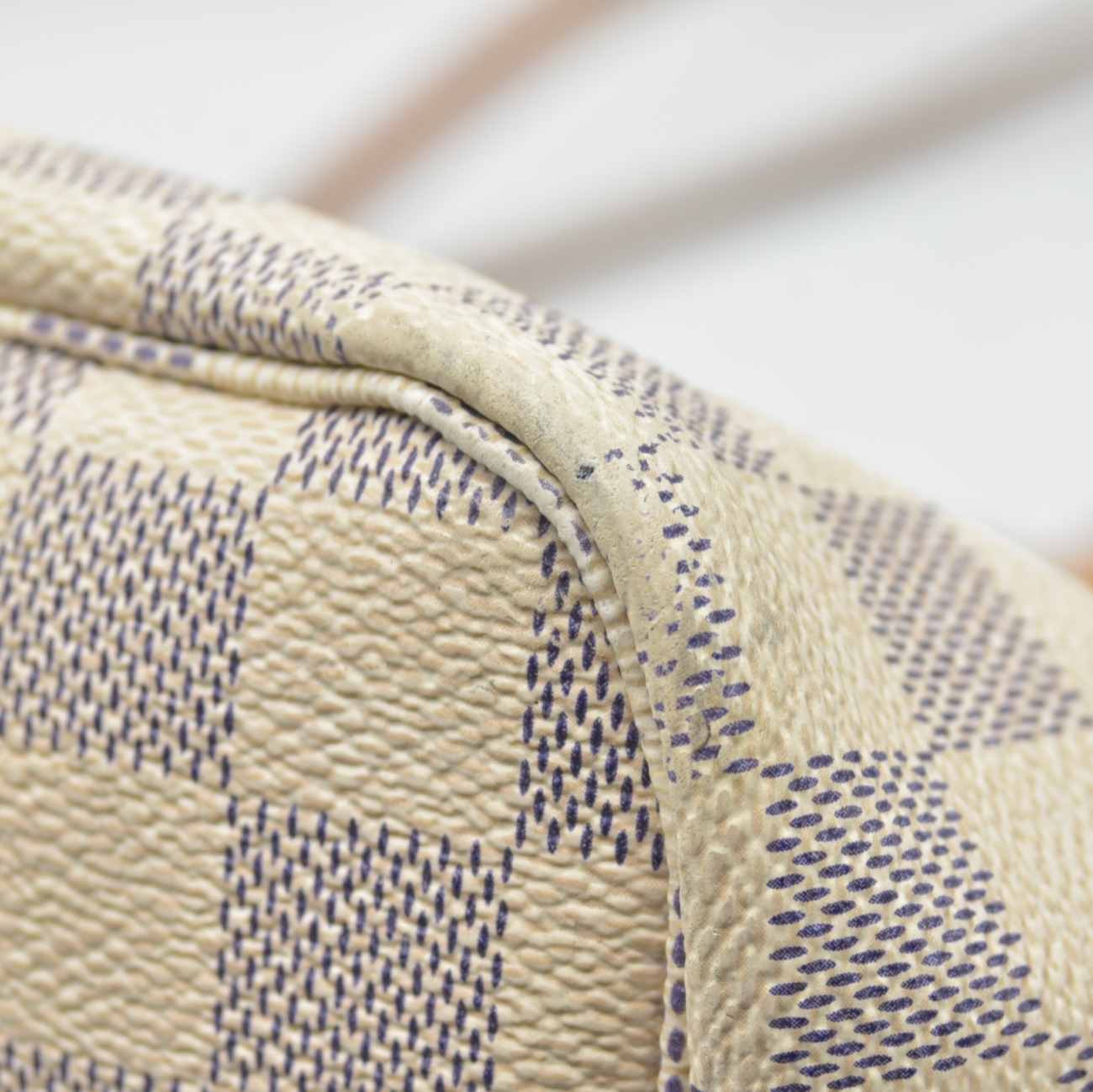 $2240 Louis Vuitton FL2156 2016 Damier Azur Rose Ballerine Neverfull GM