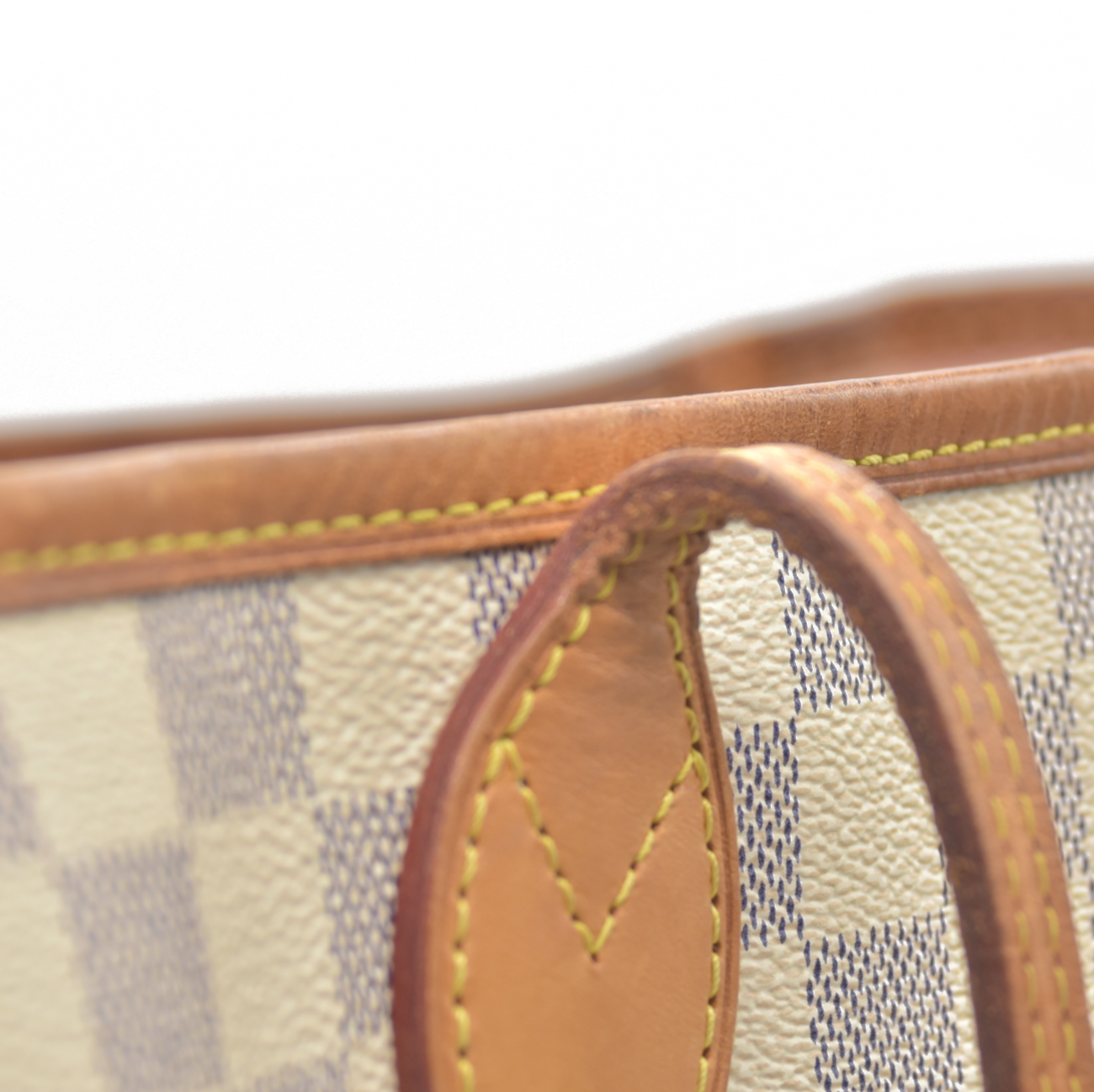 $2240 Louis Vuitton FL2156 2016 Damier Azur Rose Ballerine Neverfull GM