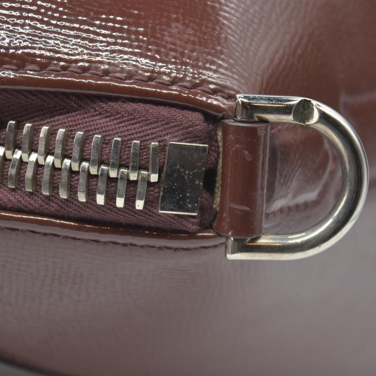 $2750 Givenchy Medium Antigona Satchel in Brown Glazed Patent Leather with Silver Hardware