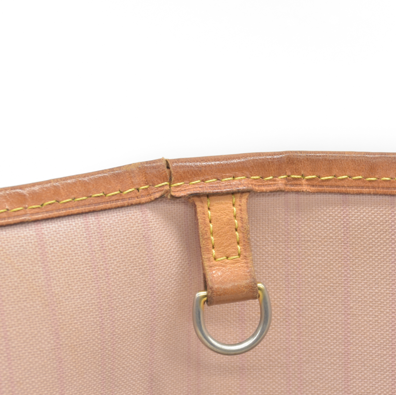 $2240 Louis Vuitton FL2156 2016 Damier Azur Rose Ballerine Neverfull GM