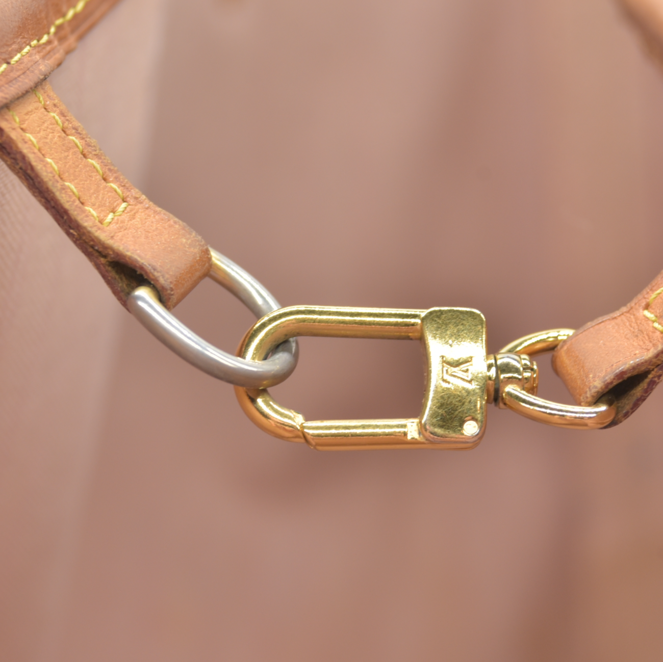 $2240 Louis Vuitton FL2156 2016 Damier Azur Rose Ballerine Neverfull GM