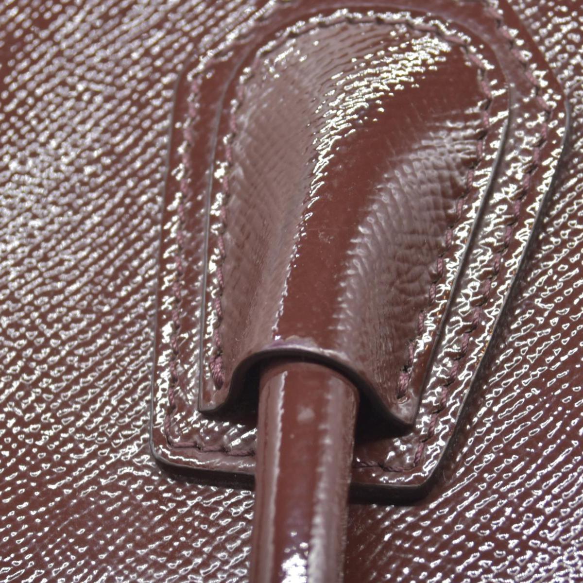 $2750 Givenchy Medium Antigona Satchel in Brown Glazed Patent Leather with Silver Hardware