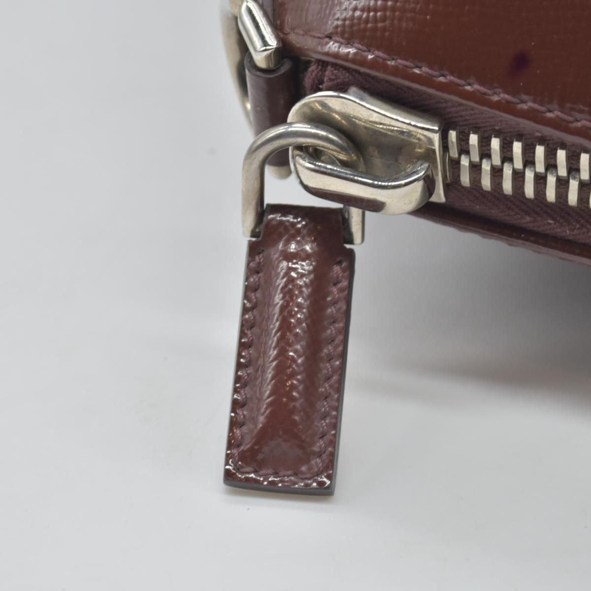 $2750 Givenchy Medium Antigona Satchel in Brown Glazed Patent Leather with Silver Hardware