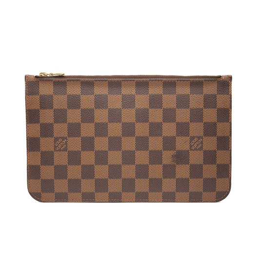 USED Louis Vuitton Damier Ebene Neverfull PM Pochette