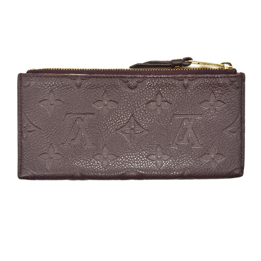 Louis Vuitton Monogram Empreinte (Portefeuille Curieuse) Wallet CA2142 Burgundy