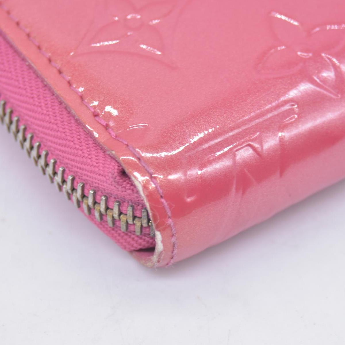 $970 2006 Louis Vuitton Vernis Zippy Wallet Rose Litchi CA0096