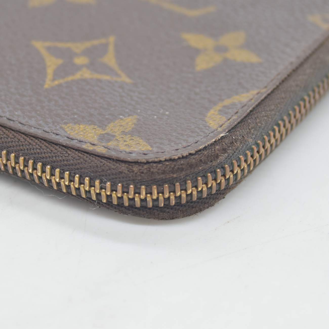 $355 1998 Louis Vuitton Monogram Canvas Zip Around Multicles 6 Key Holder  TH0978