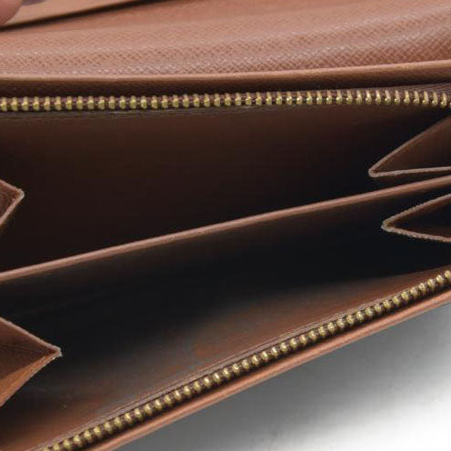 Louis Vuitton Monogram Porte Monnaie Billets Tresor Bifold Wallet Brown MI0985