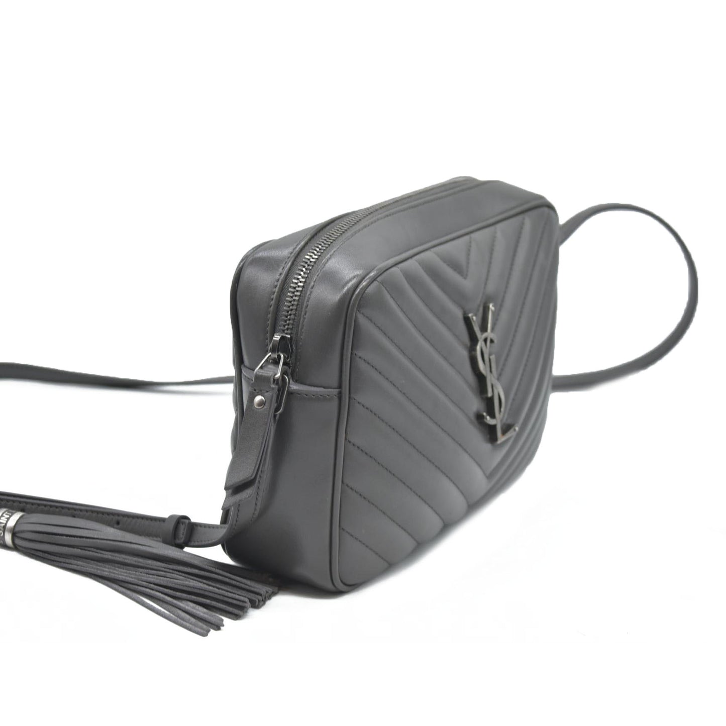 $1690 Saint Laurent Chevron Lou Camera