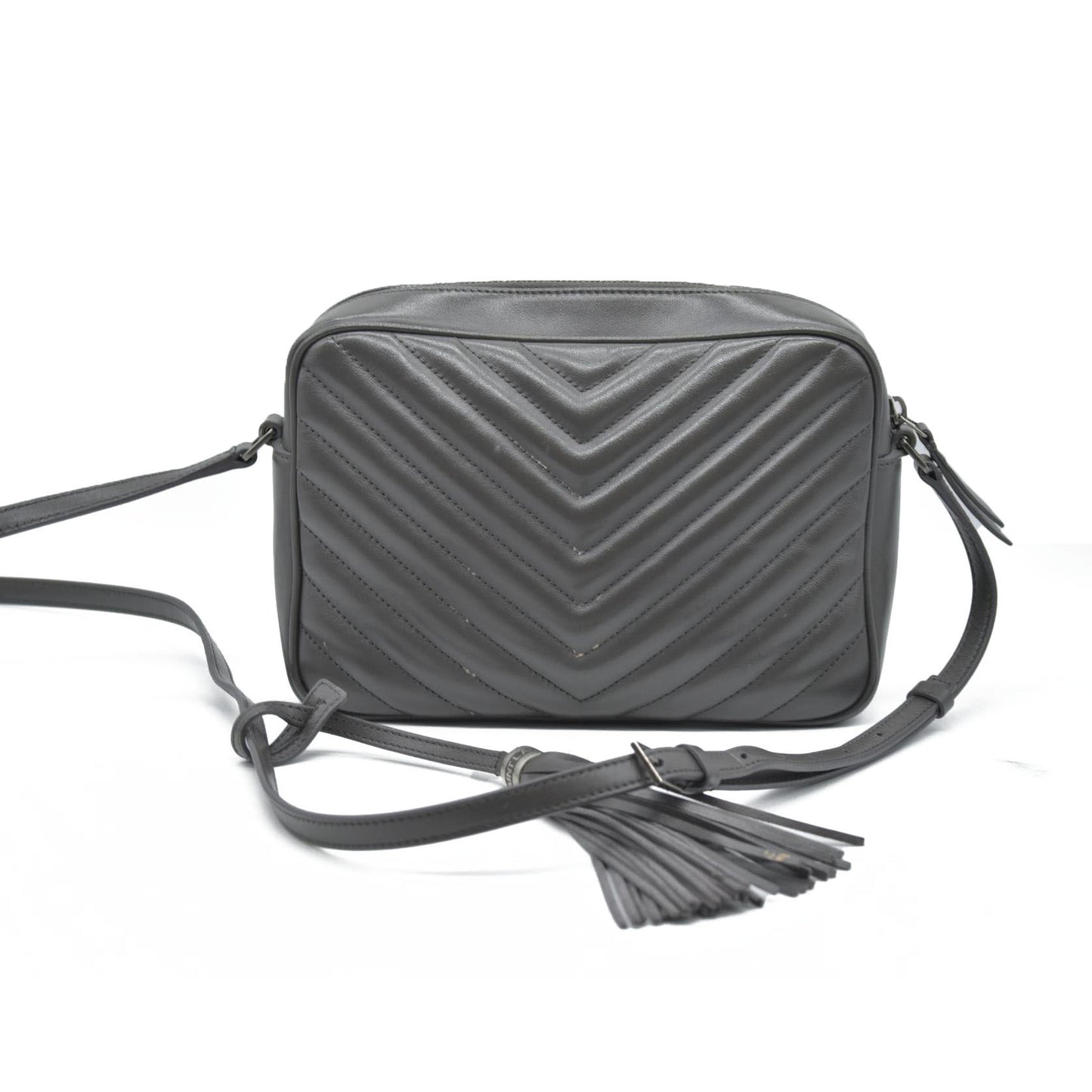 $1690 Saint Laurent Chevron Lou Camera