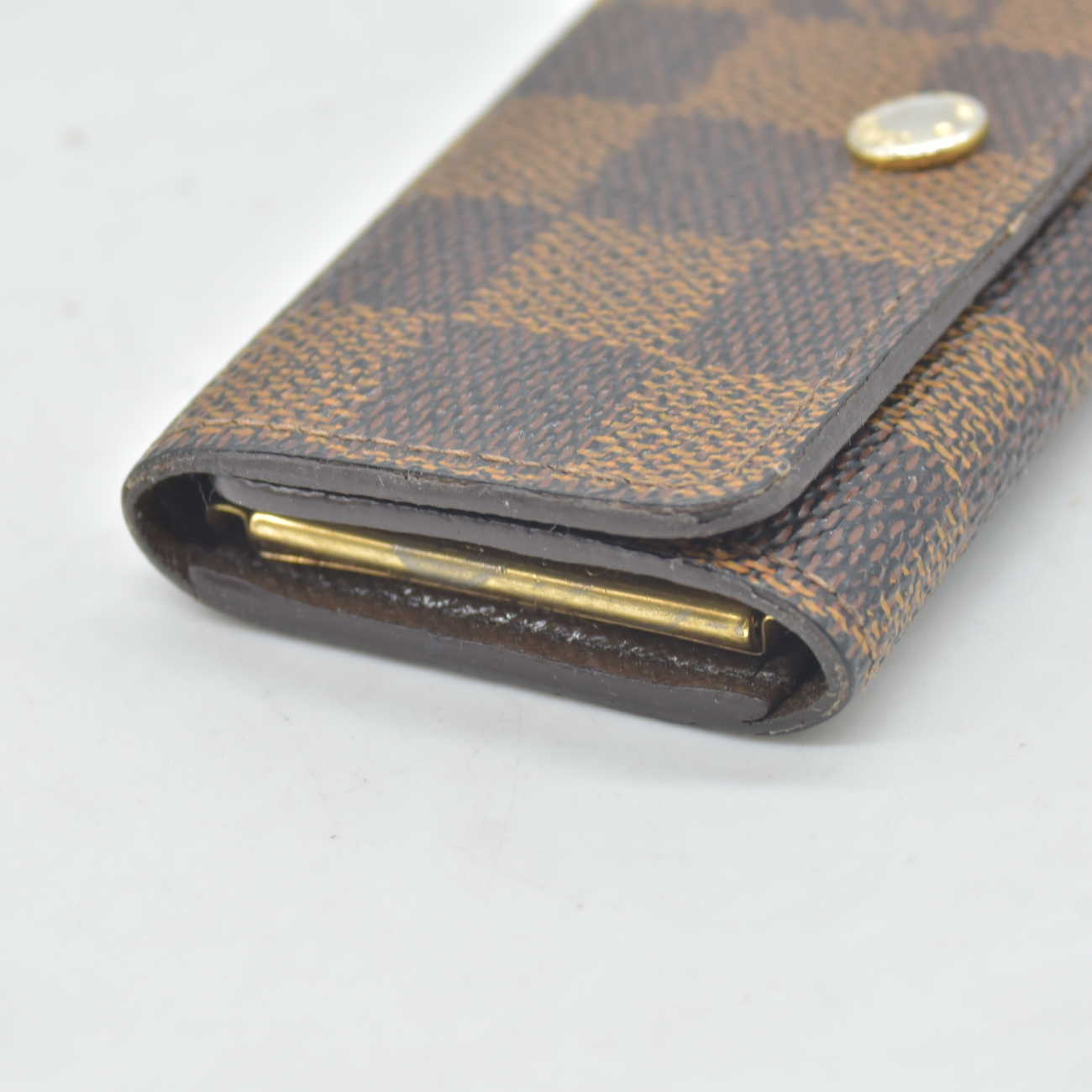 $345 2012 Louis Vuitton Damier Ebene Multicles 4 Key Holder CT1162