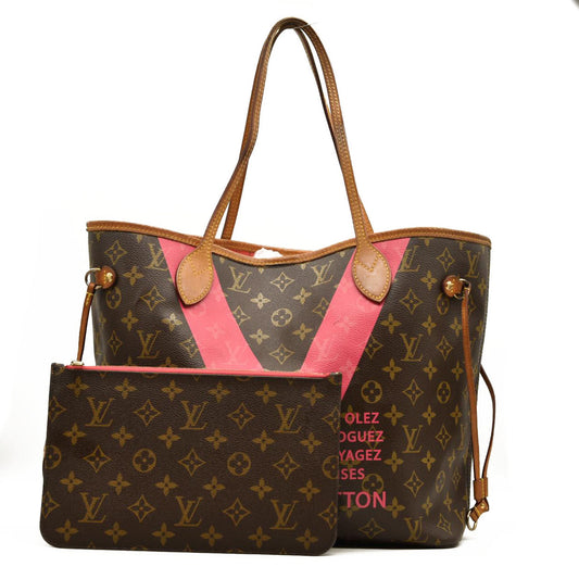 LOUIS VUITTON Monogram V Neverfull MM Grenade