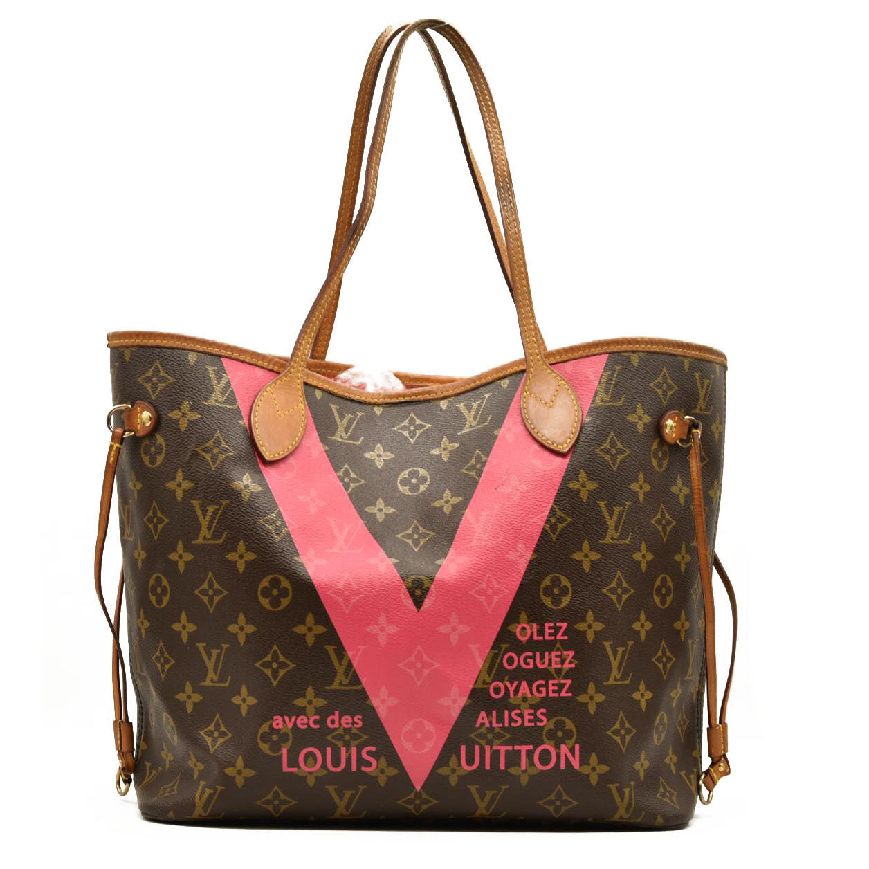 LOUIS VUITTON Monogram V Neverfull MM Grenade