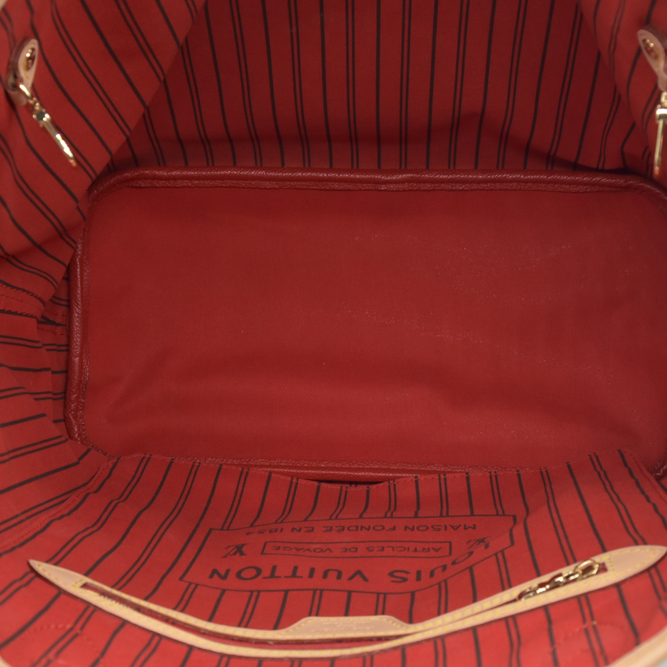 LV Monogram Neverfull Bandouliere Inside Out MM