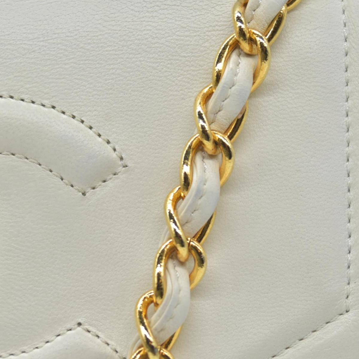 $3400 Chanel 1988 Tri-Border Lambskin Envelope Flap Bag