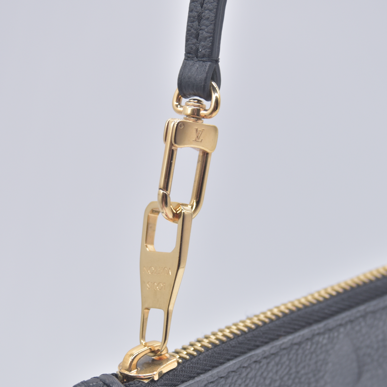 Louis Vuitton Black Empreinte Giant Neverfull Pouch RFID