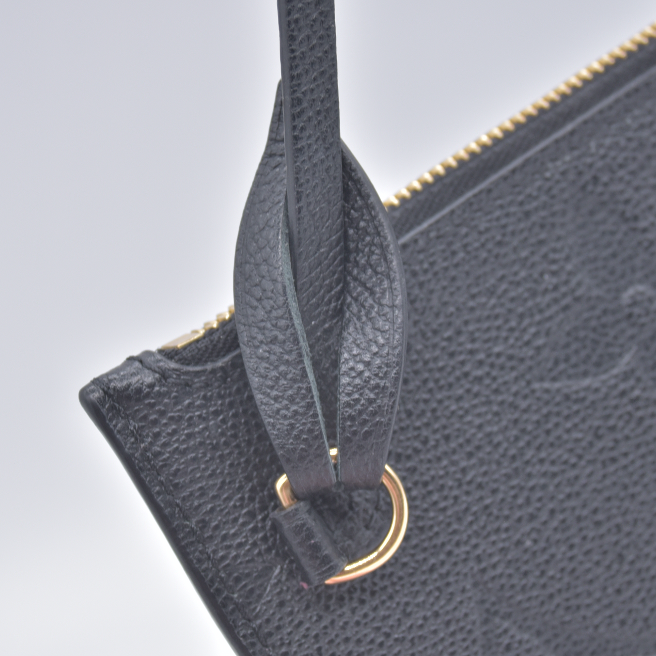 Louis Vuitton Black Empreinte Giant Neverfull Pouch RFID