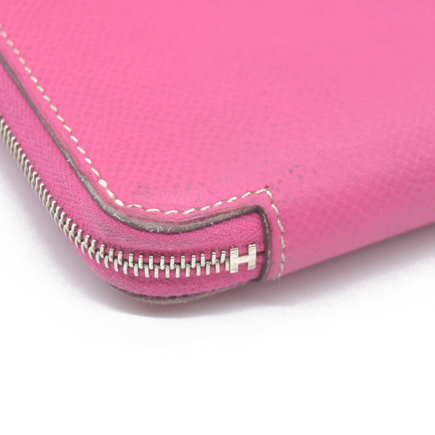 $1375 Hermes Azap Long Silk In Zip Around Zippy Long Wallet