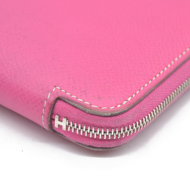 $1375 Hermes Azap Long Silk In Zip Around Zippy Long Wallet