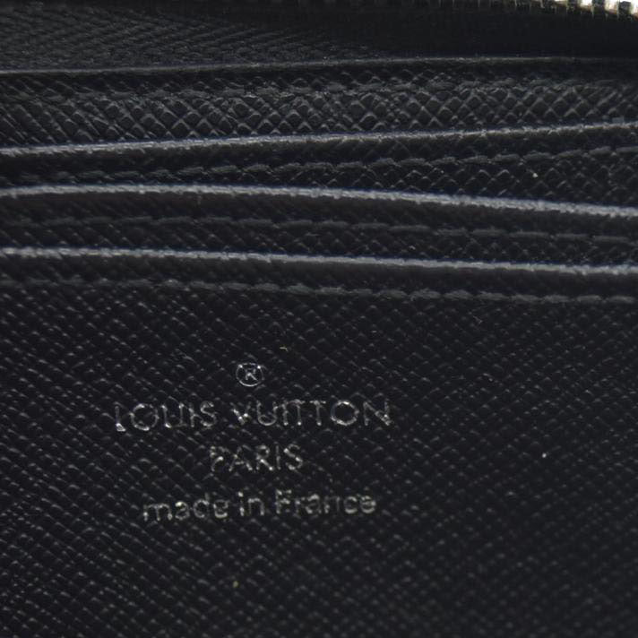 Louis Vuitton Damier Graphite Zippy Zip Coin Purse Wallet Black MI4182