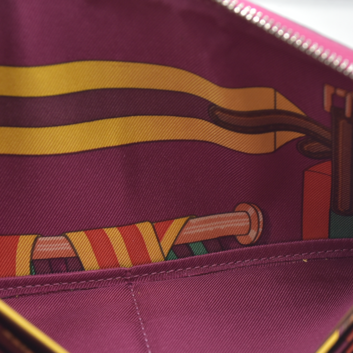 $1375 Hermes Azap Long Silk In Zip Around Zippy Long Wallet