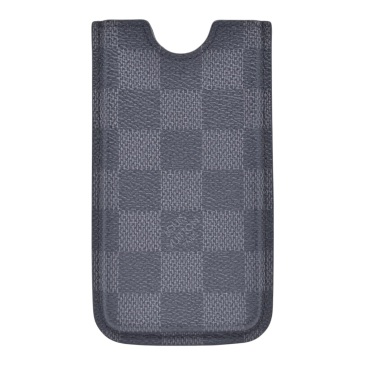 $290 2012 LOUIS VUITTON Damier Graphite Sleeve Card Case TS112 CONSIGNMENT 10021465