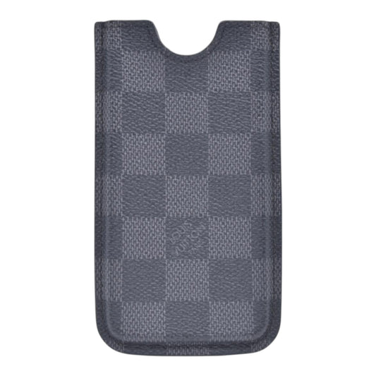 $290 2012 LOUIS VUITTON Damier Graphite Sleeve Card Case TS112 CONSIGNMENT 10021465