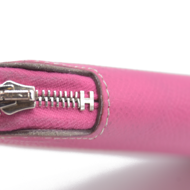 $1375 Hermes Azap Long Silk In Zip Around Zippy Long Wallet