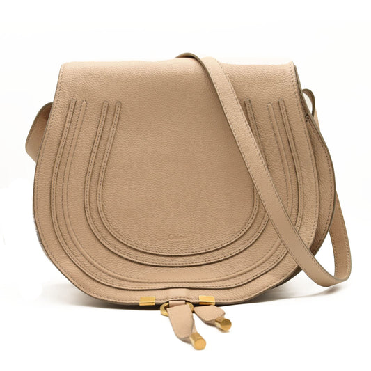 NEW $1890 CHLOE Marcie Shoulder Bag Beige