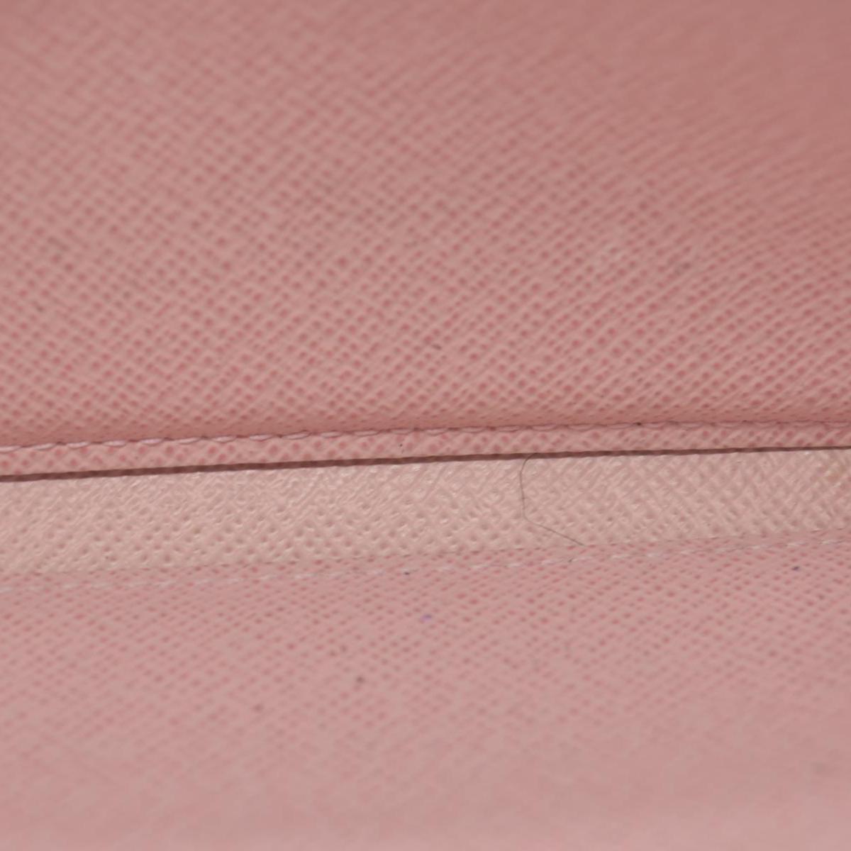 $915 2018 Louis Vuitton Damier Ebene Zippy Wallet Rose Ballerine GI2188