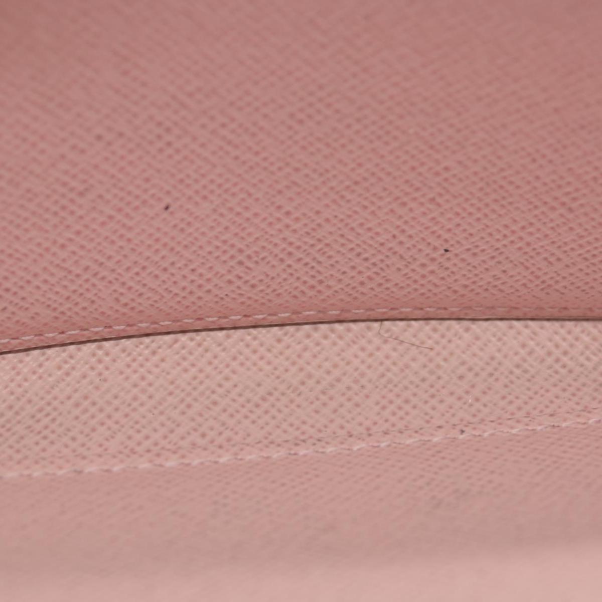 $915 2018 Louis Vuitton Damier Ebene Zippy Wallet Rose Ballerine GI2188