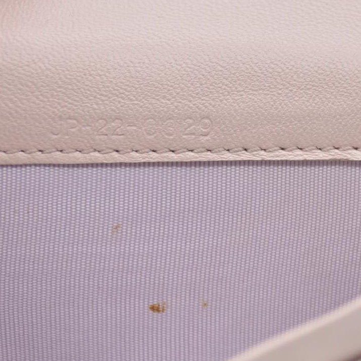 Salvatore Ferragamo Vara Ribbon Quilted Leather Bifold Wallet Pink