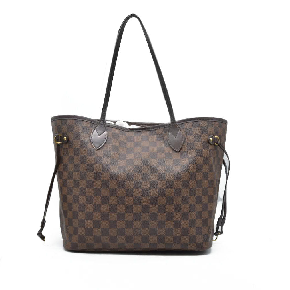 $2170 Louis Vuitton  Damier Ebene Neo Neverfull MM Rose Ballerine AR513