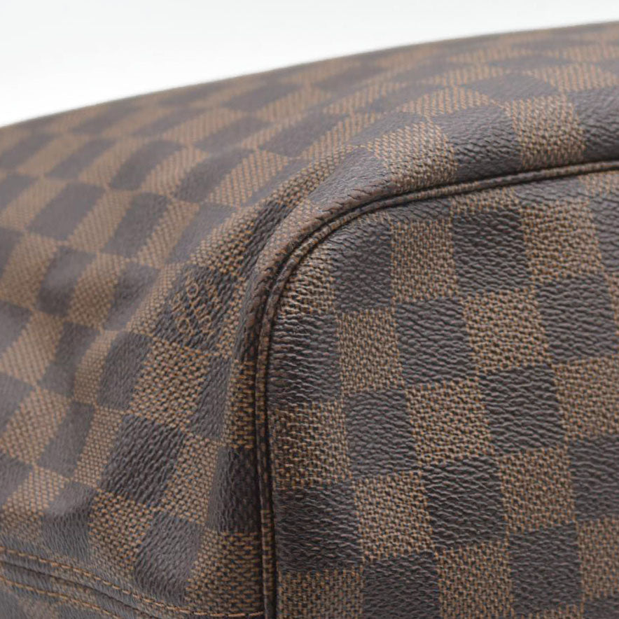 $2170 Louis Vuitton  Damier Ebene Neo Neverfull MM Rose Ballerine