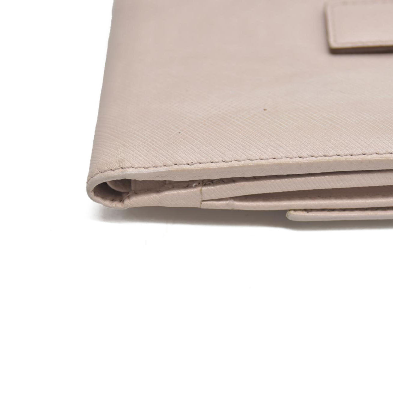 Salvatore Ferragamo Vara Ribbon Leather Bifold Wallet Pink