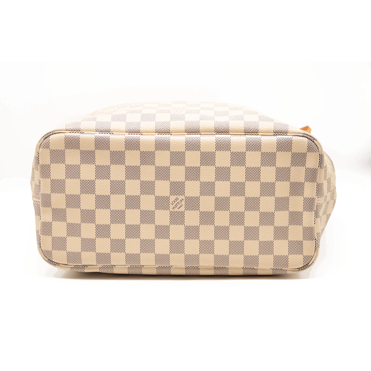 2019 USED Louis Vuitton Neverfull Neo Mm White Damier Azur Canvas Tote AR1169