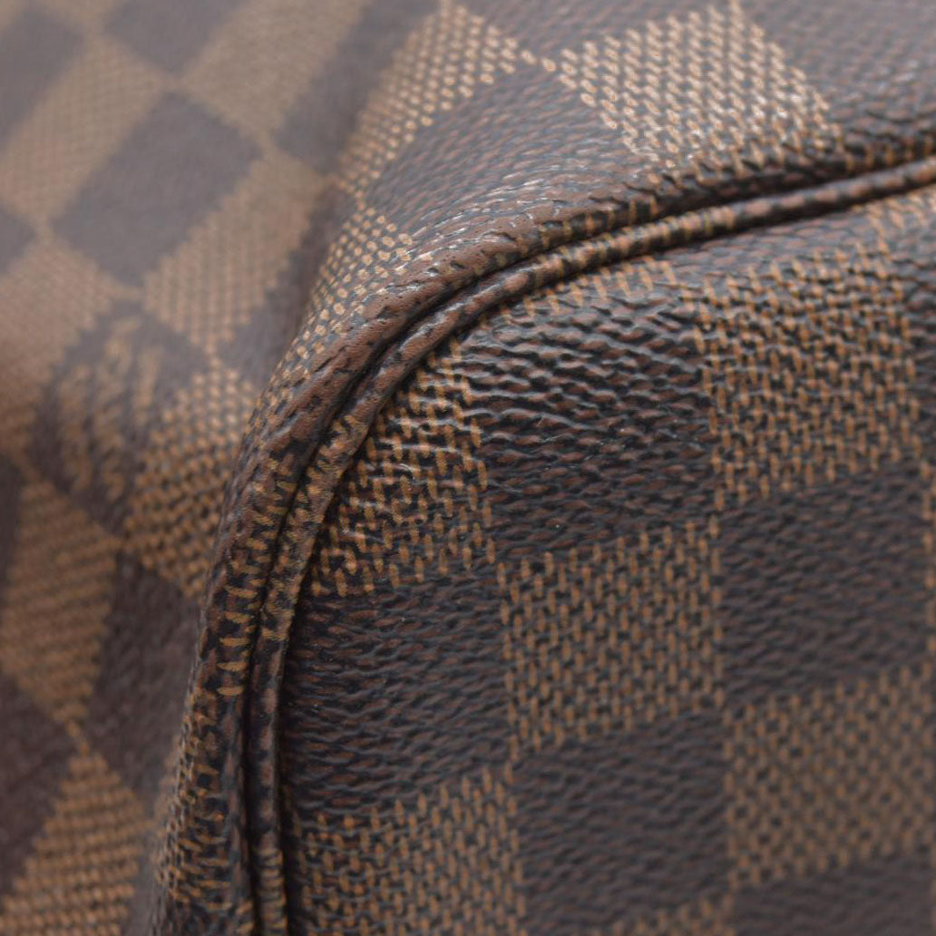 $2170 Louis Vuitton  Damier Ebene Neo Neverfull MM Rose Ballerine